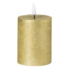 LED stompkaars klein - goud - ø7x9 cm