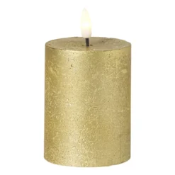 LED stompkaars klein - goud - ø7x9 cm