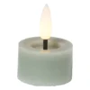 LED waxinelichten - groen - set van 3