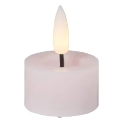 LED waxinelichten - roze - set van 3
