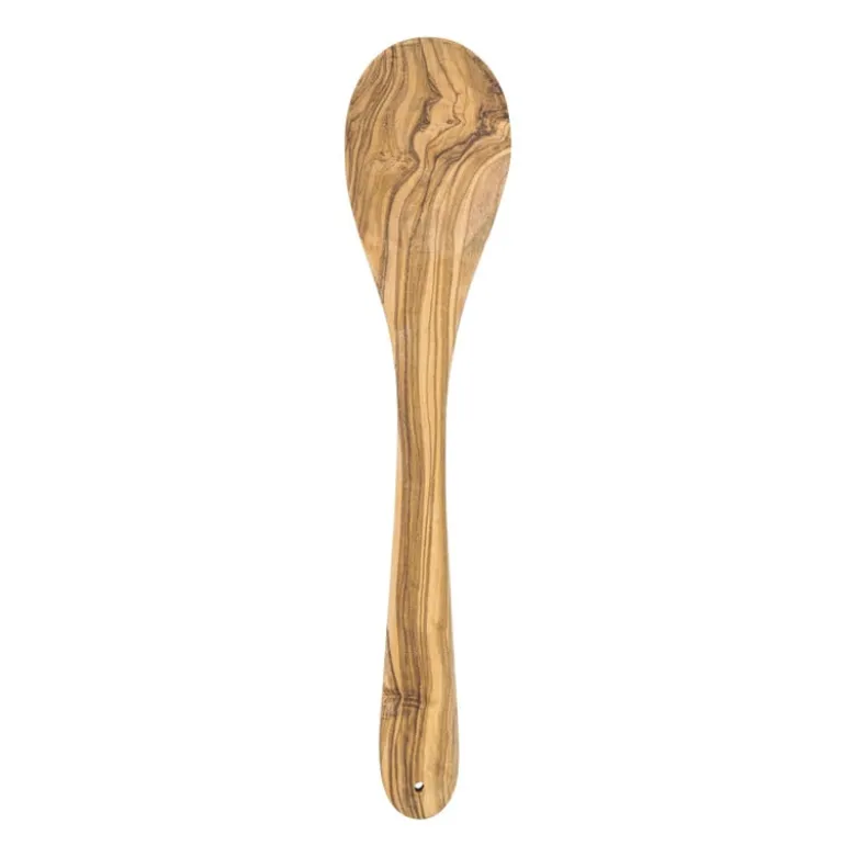 Lepel olijfhout - bruin - 30 cm