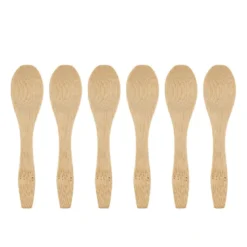 Lepels bamboe - 9.5 cm - set van 6