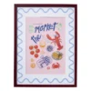 Lijst met poster market - multikleur - 30x40 cm