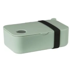 Lunchbox met elastiek - groen - 6.8x19x12 cm