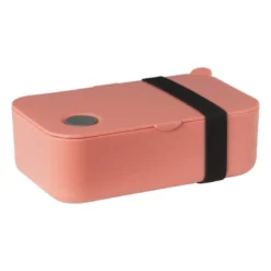 Lunchbox met elastiek - oranje - 1 liter