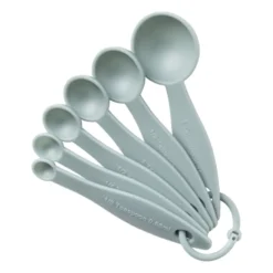 Maatlepeltjes - blauw - set van 6
