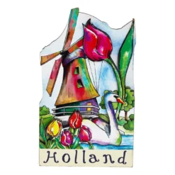 Magneet Hollandse molen - diverse varianten -multikleur