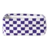 Mand checks groot - paars/wit - 15x36x26 cm