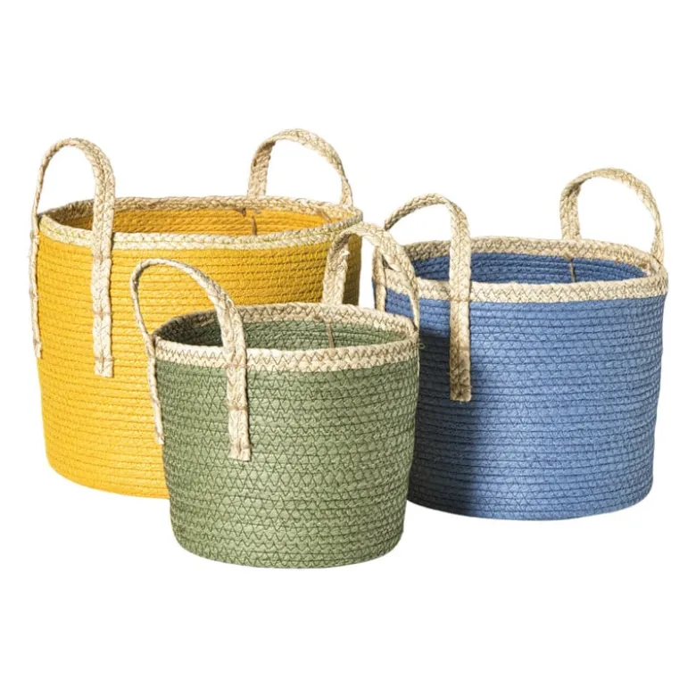 Mand colors - groen/bruin - ø21x18 cm