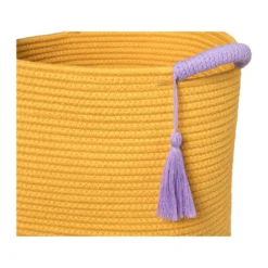 Mand colors hoog - oranje/paars - ø34x34 cm