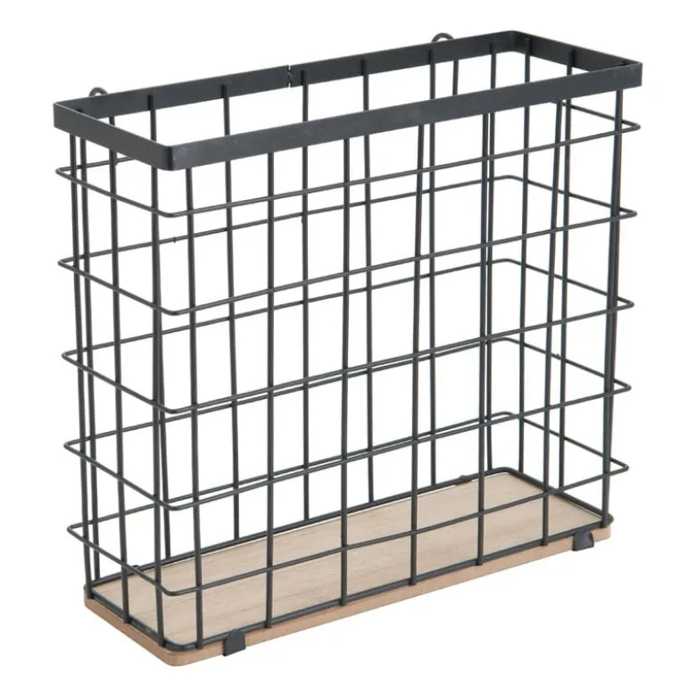 Mandje voor wandrek - 24x9x22 cm - zwart