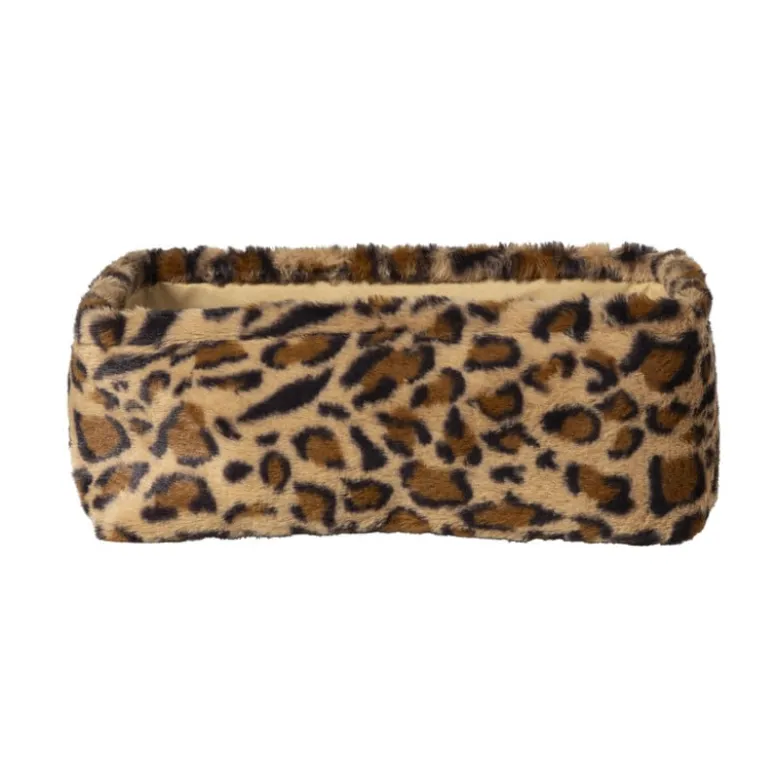 Mand luipaard - 13x33x23 cm - bruin/beige