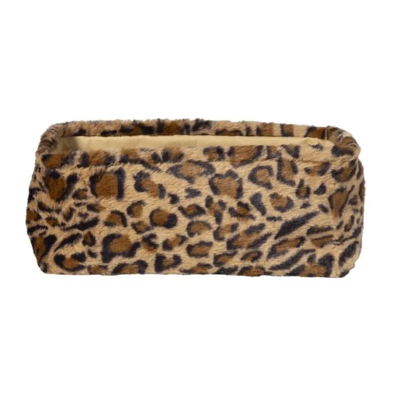 Mand luipaard - 15x36x26 cm - bruin/beige