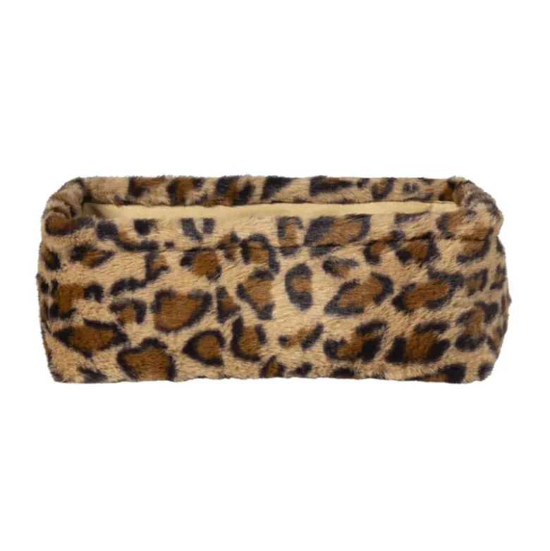 Mand luipaard - 11x30x20 cm - bruin/beige