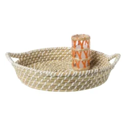 Mand sofie met hengsels - ø40x8 cm
