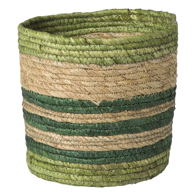 Mand streep klein - groen - ø24x24 cm