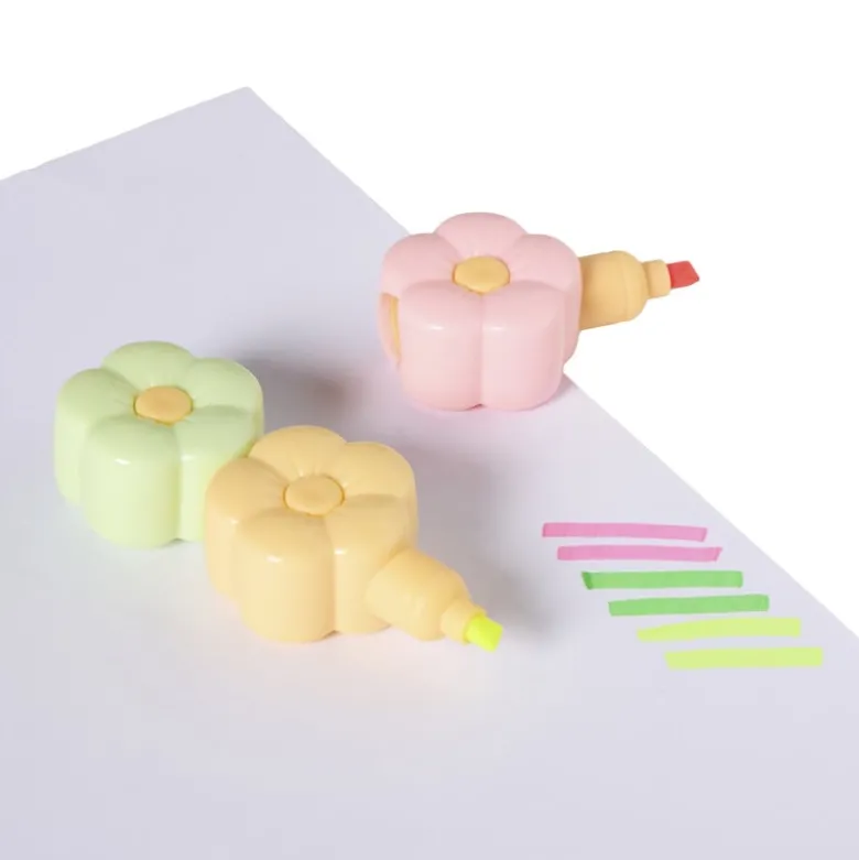 Markeerstift bloem - set van 6