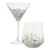 Martini glas stippen - transparant - 200 ml
