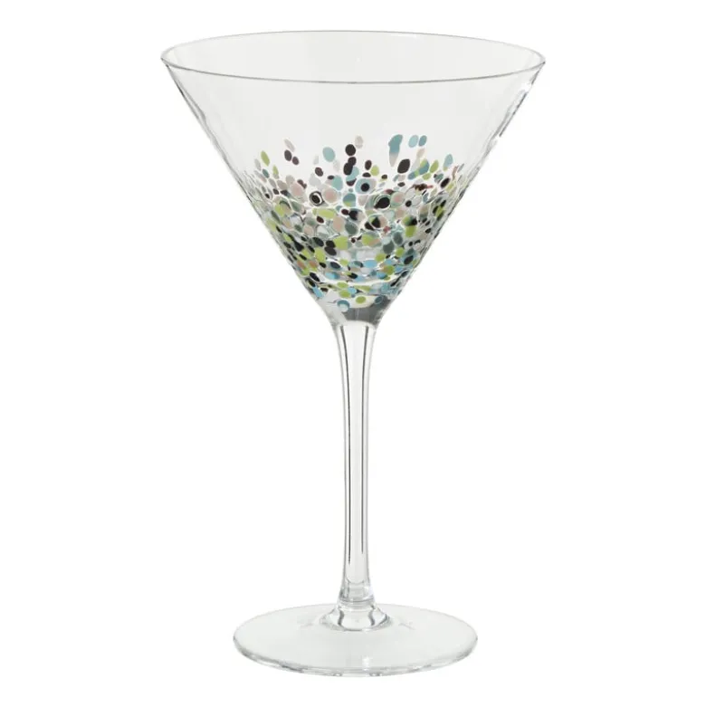 Martini glas stippen - transparant - 200 ml