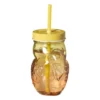 Mason jar toekan - oranje/geel - 400 ml