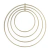 Metalen deco ringen - goud - set van 4