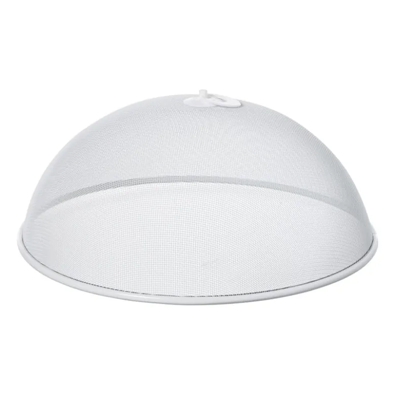 Metalen foodcover - wit - 35x35 cm