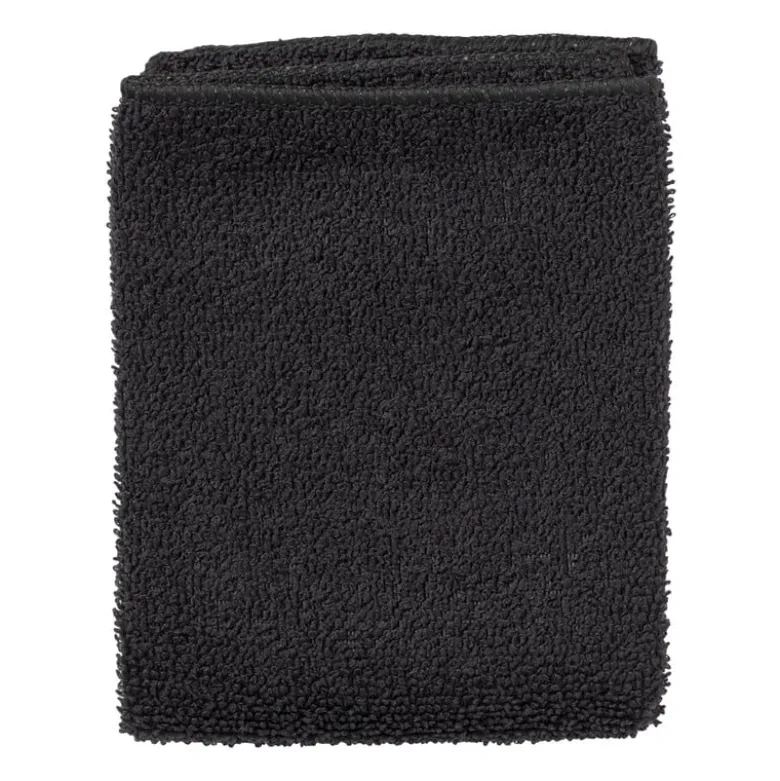 Microvezeldoekjes zwart - set van 3 - 32x36 cm
