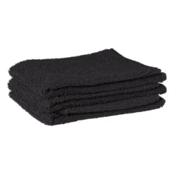 Microvezeldoekjes zwart - set van 3 - 32x36 cm