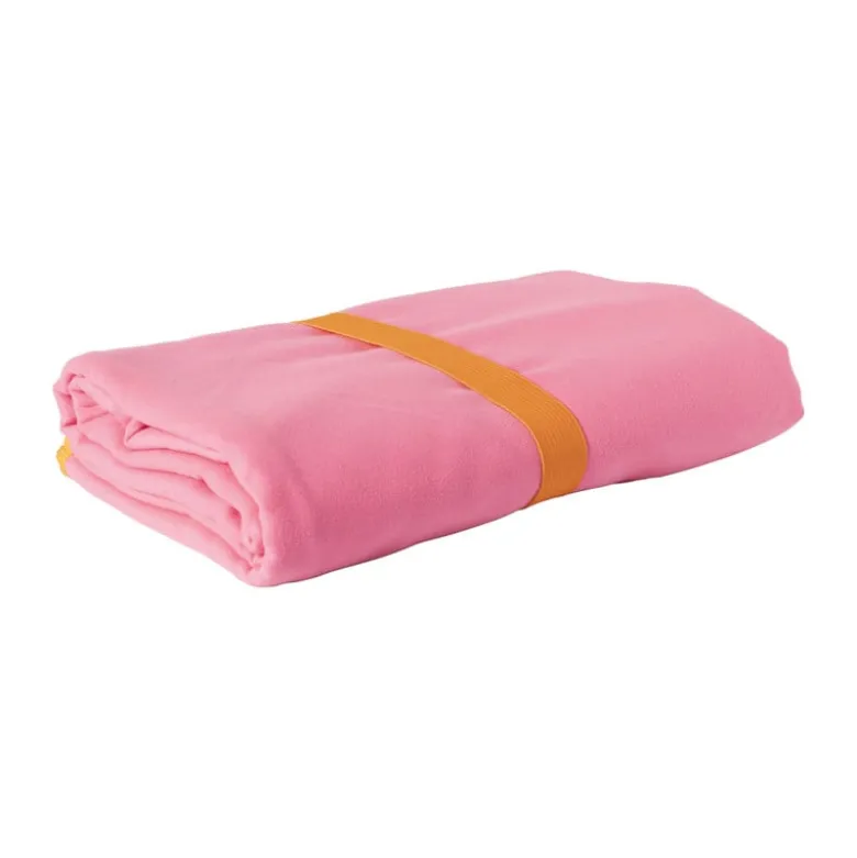 Microvezel handdoek - roze - 100x180 cm
