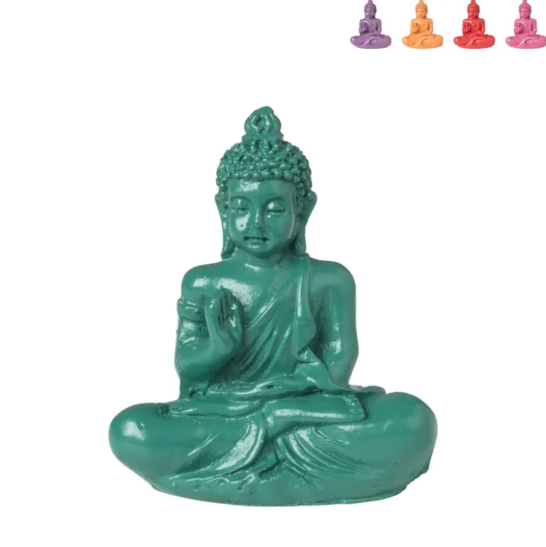 Mini boeddha - diverse kleuren - 5 cm