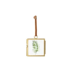 Mini Fotokadertje hangend - goud - 6x8.5 cm