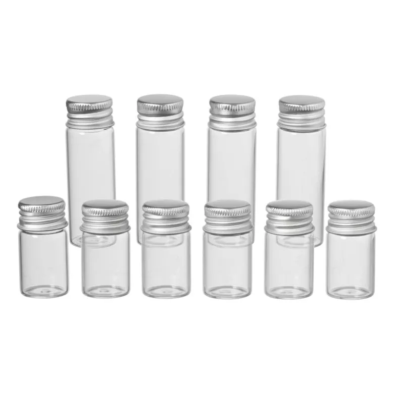 Mini glazenflesjes - 9 ml - set van 6