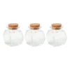 Mini opbergpotje met kurk - set van 3