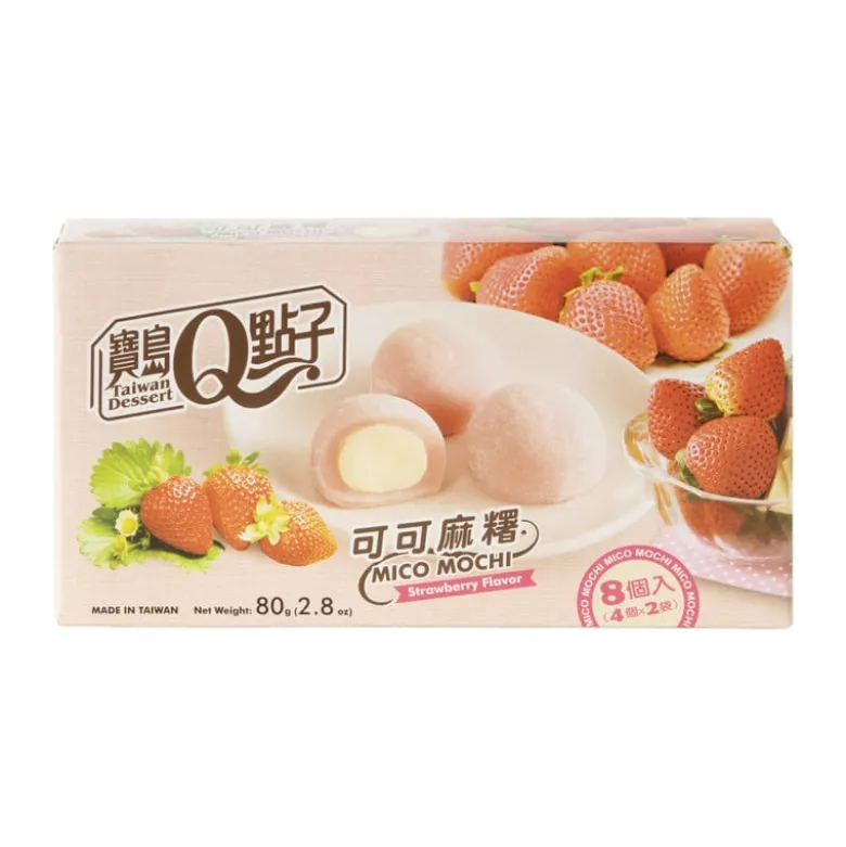 Mochi aardbei - 80 gram