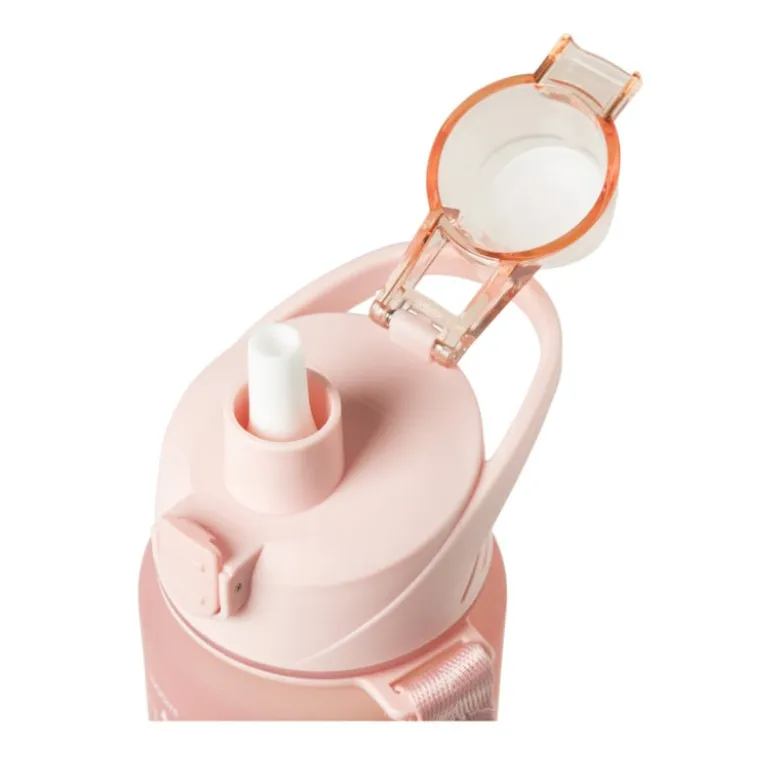 Motivatie waterfles 1 liter - regenboog