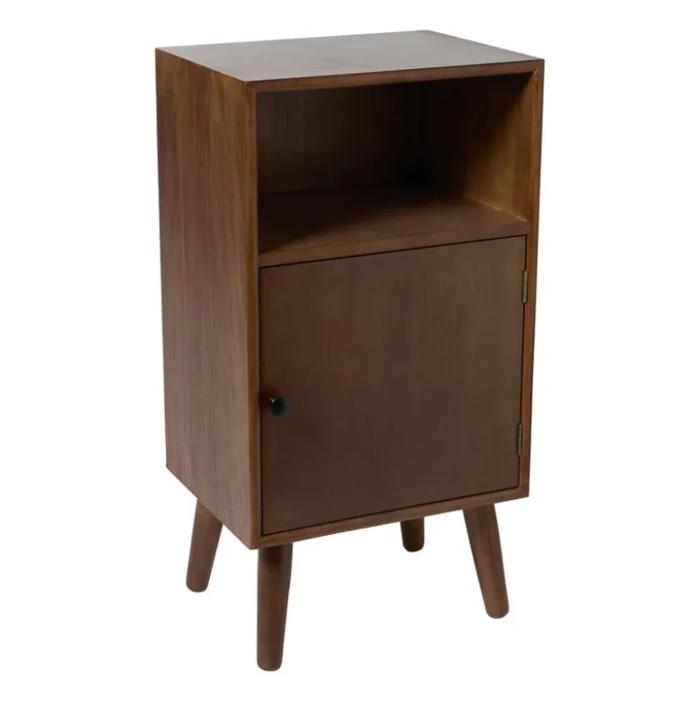 Nachtkastje retro - donkerbruin - 76x40x31.5 cm