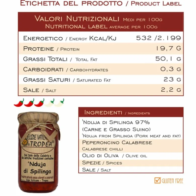 Nduja di spilinga - 180 gram