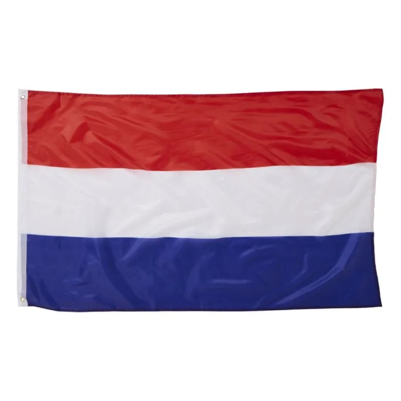 Nederlandse vlag - rood/wit/blauw - 90x150 cm