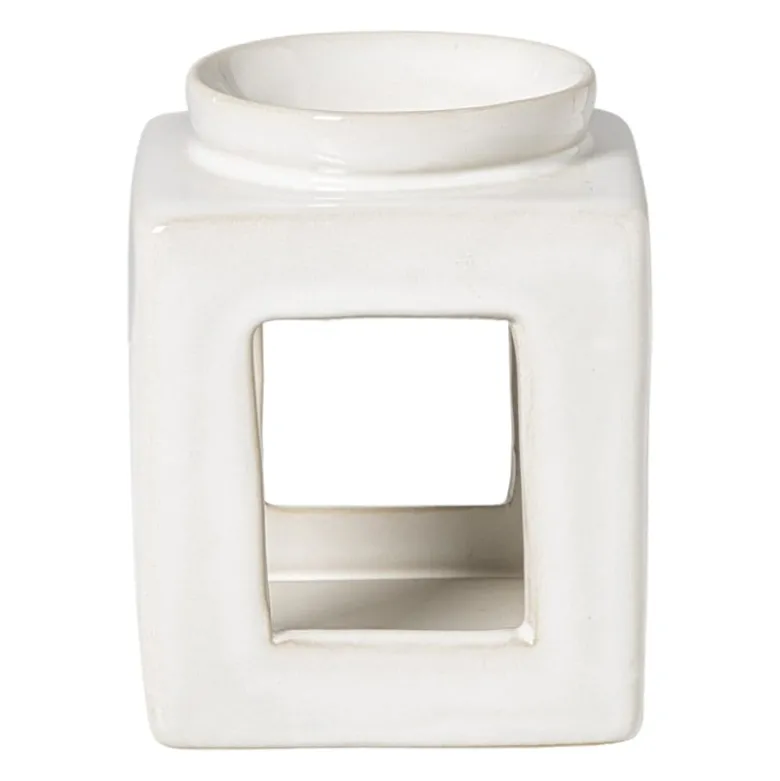 Oliebrander reactive glaze - beige - 11x9x9 cm