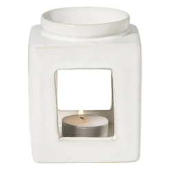 Oliebrander reactive glaze - beige - 11x9x9 cm