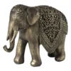 Olifant - goudkleurig - 11x14x5 cm