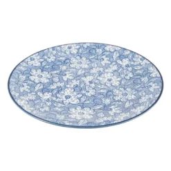 Ontbijtbord blue print - botanic - ⌀21 cm