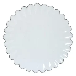 Ontbijtbord geschulpt - groen - ø22.9x2.1 cm