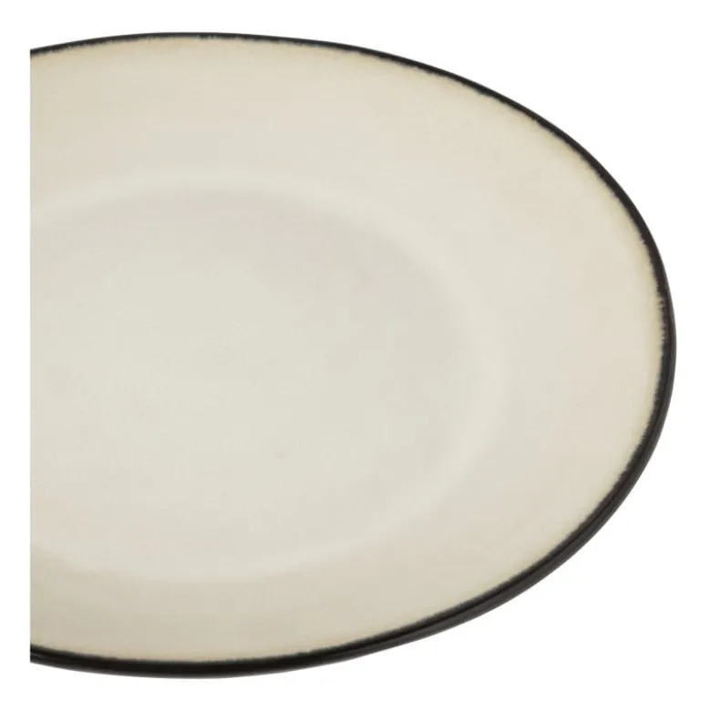 Ontbijtbord Roots - beige - ø22x2.5 cm