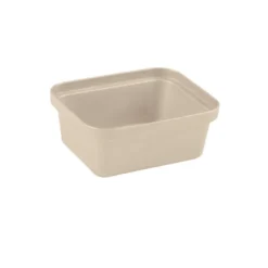Opbergbakje klein - beige - 6x14.5x11.5 cm