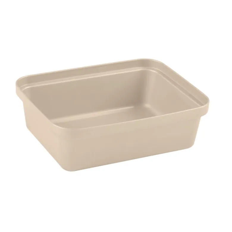 Opbergbakje middel - beige - 6x18.8x14.7 cm
