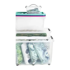 Opbergbox met wieltjes - 150 liter - 80x50x50 cm