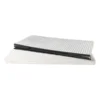 Opbergbox teddy rib rechthoekig - wit - 38x76x38 cm