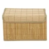 Opbergmand met deksel - bamboe - 26x37x22 cm