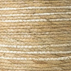 Opbergmand rond - beige - ø30x30 cm